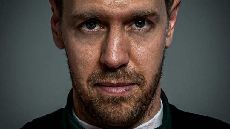 O Vettel φόρεσε την πράσινη στολή